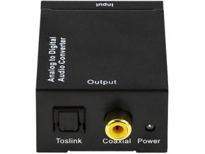 Audio prevodník z analógového signálu RCA L/R (2xCinch) na digitálny signál TOSLINK/koaxiálny signál