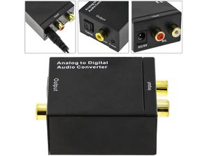 Audio prevodník z analógového signálu RCA L/R (2xCinch) na digitálny signál TOSLINK/koaxiálny signál