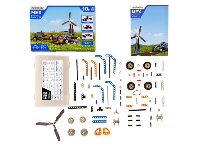 obsah balenia Súprava Avishkaar MEX Robotics Explorer Kit
