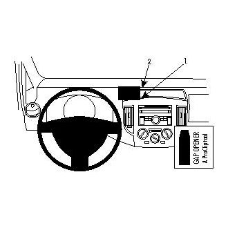 Brodit Montážny držiak ProClip pre Nissan Evalia 10-21/NV200 10-23, na stred