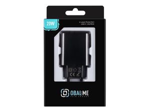 Obal:Me Cestovná nabíjačka USB-C 20W, čierna