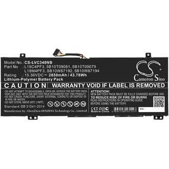 Batéria pre Lenovo Ideapad C340, Ideapad Flex, 2850 mAh, Li-Pol