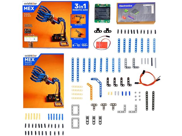 obsah balenia Súprava robotického ramena Avishkaar MEX