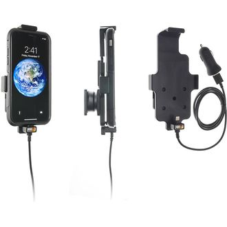 Brodit držiak do auta na Apple iPhone Xs/X v puzdre, s nabíjaním z cig. zapaľovača/USB
