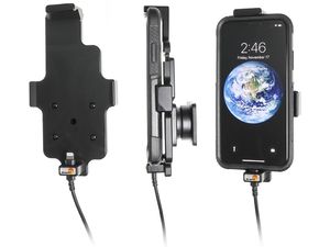 Brodit držiak do auta na Apple iPhone Xs/X v puzdre, s nabíjaním z cig. zapaľovača/USB