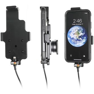 Brodit držiak do auta na Apple iPhone Xs/X v puzdre, s nabíjaním z cig. zapaľovača/USB