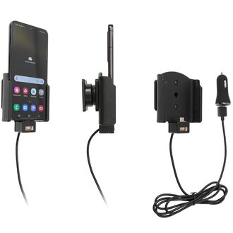 Brodit držiak do auta na Samsung Galaxy S22, bez púzdra, s nabíjaním z cig. zapaľovače/USB