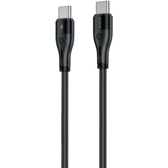 Proove SOFT SILICONE USB-C/USB-C rýchlonabíjací kábel, 60W/3A, 480Mbps, 2m, mäkký silikón na dotyk