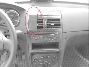 Brodit ProClip montážna konzola pre Peugeot 307 01-09, na stred vľavo