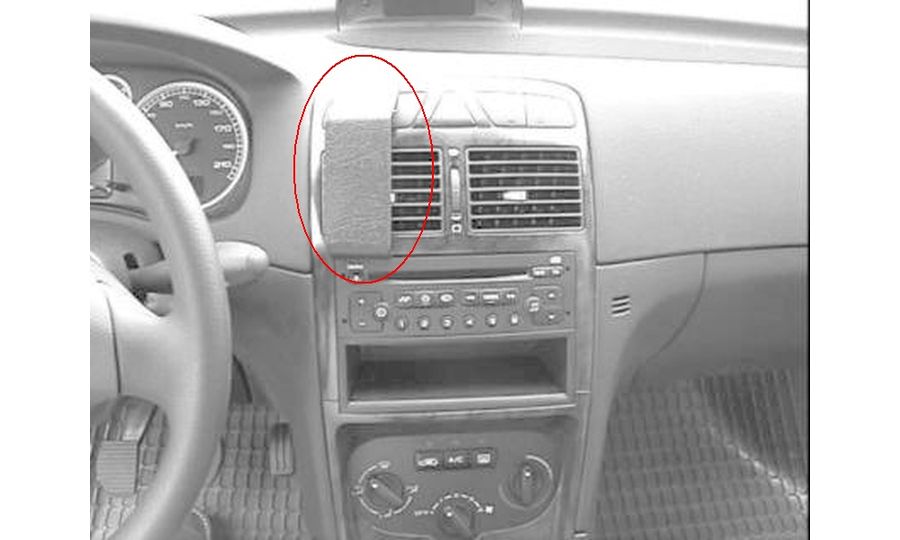 Brodit ProClip montážna konzola pre Peugeot 307 01-09, na stred vľavo