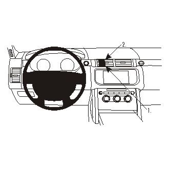 Brodit ProClip montážna konzola pre Land Rover Range Rover 13-18, na stred