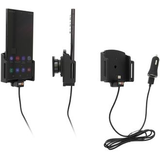 Brodit držiak do auta na Samsung Galaxy S22 Ultra, v puzdre, nastaviteľný, s nabíjaním z CL/USB
