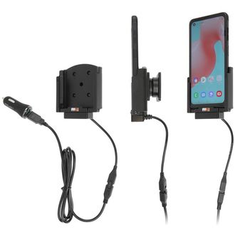 Brodit držiak do auta na Samsung Galaxy Xcover Pro SM-G715, s nabíjaním z cig. zapaľovače, QC 3A+ 2,4