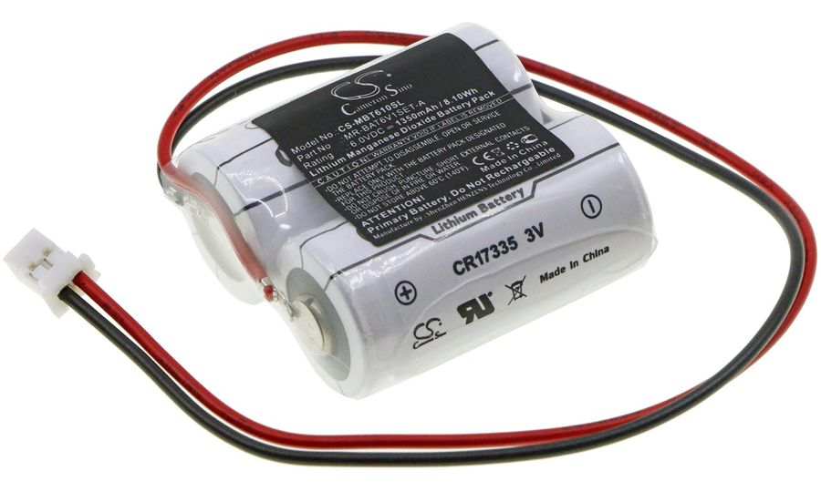 Batéria pre Mitsubishi MR-BAT6V1SET-A a MR-J4 WK17, 1350 mAh, Li-Mno2