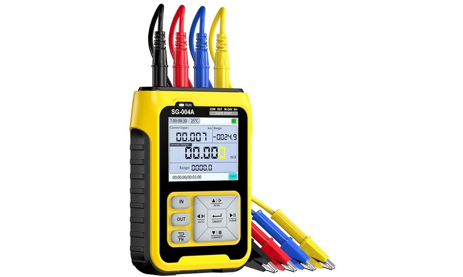 FNIRSI SG-004A Multifunkčný generátor signálu, meranie termočlánkov a odporu, 24 V, 0-24 mA, USB-C