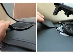 Brodit Montážny držiak ProClip pre Toyotu LandCruiser 300 21-23, vľavo nad mriežkou ventilácie