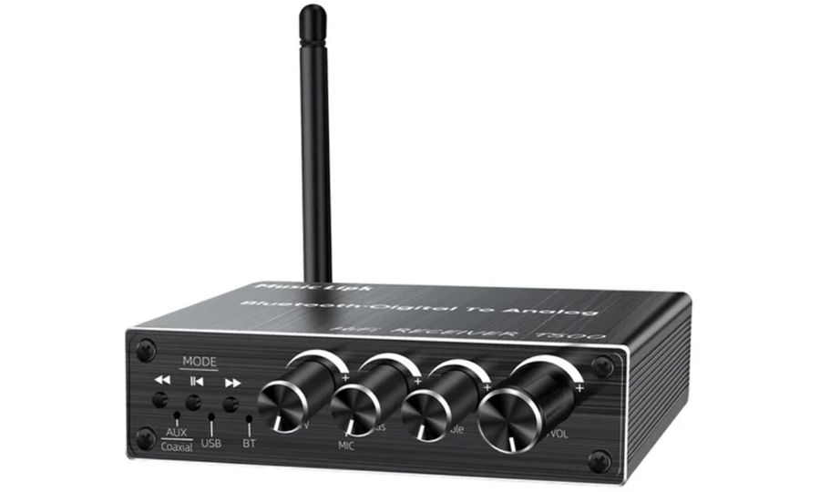 VAORLO Bluetooth 5.3 audio prevodník/prijímač, RCA, 3,5 mm AUX, 6,5 mm AUX, USB