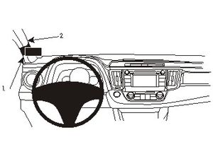 Brodit ProClip montážna konzola pre Toyota RAV 4 13-18, vľavo na stĺpik