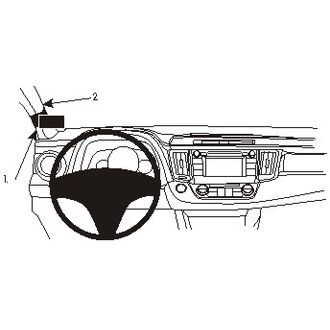 Brodit ProClip montážna konzola pre Toyota RAV 4 13-18, vľavo na stĺpik