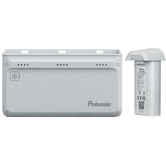 Potensic 3-polohová rýchlonabíjačka pre Atom 4K SE 60W More Power, sada so sieťovým adaptérom a 1x batériou