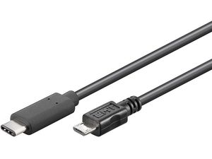 PremiumCord USB-C / MicroUSB kábel, 60 cm