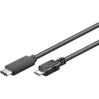 PremiumCord USB-C / MicroUSB kábel, 60 cm
