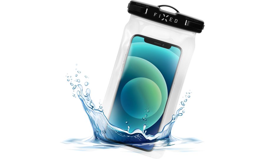 Vodotesné plávajúce puzdro na mobilný telefón FIXED Float, IPX8, čierne
