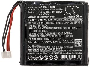 Batérie pre Marshall Kilburn (ekv. TF18650-2200-1S4PA), 3400mAh