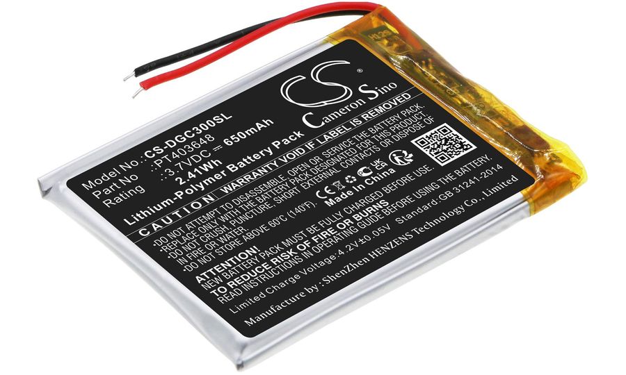 Batéria pre Denon Ah-Gc30, 650 mAh, Li-Pol