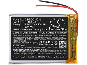 Batéria pre Denon Ah-Gc30, 650 mAh, Li-Pol