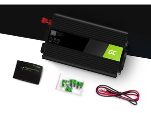 Green Cell Power Inverter menič napätia z 24V na 230V, 1000W/2000W, modifikovaná sínusoida