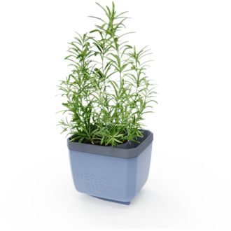 Gusta Garden HERBS BUDDY samozavlažovací kvetináč antracitový