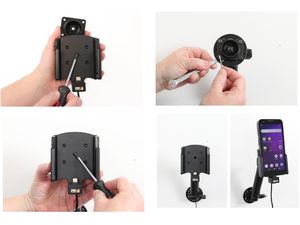 Držiak Brodit pre Datalogic Memor 30, 35, bez puzdra, USB-C, skryté nabíjanie