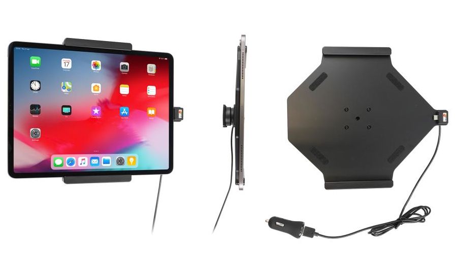 Brodit držiak do auta na Apple iPad Pro 12,9” 2020/2018 bez puzdra s nabíjaním z cig. zapaľovača/USB