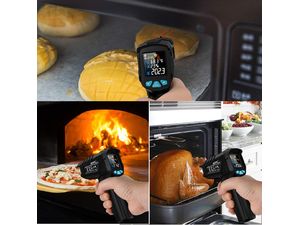 Mestek IR01D priemyselný bezkontaktný teplomer a vlhkomer, 12-bodová laserová indikácia, -50/800 °C