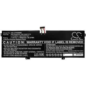 Batéria pre Lenovo Yoga 7 Pro, Lenovo Yoga C930, 7600 mAh