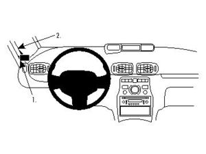 Brodit ProClip montážna konzola pre Citroen C3 Picasso 09-18, vľavo na stĺpik