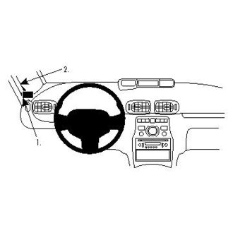 Brodit ProClip montážna konzola pre Citroen C3 Picasso 09-18, vľavo na stĺpik