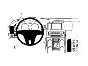 Brodit ProClip montážna konzola pre Volvo S60/V60 11-18, vľavo na mriežku ventilácie