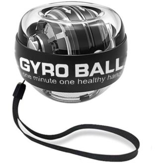Rotačný trenažér zápästia Gyroball, čierny