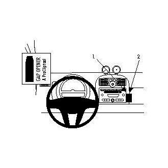 Brodit ProClip montážna konzola pre Smart ForTwo 08-10, NE pre modely s priehradkou, na stred