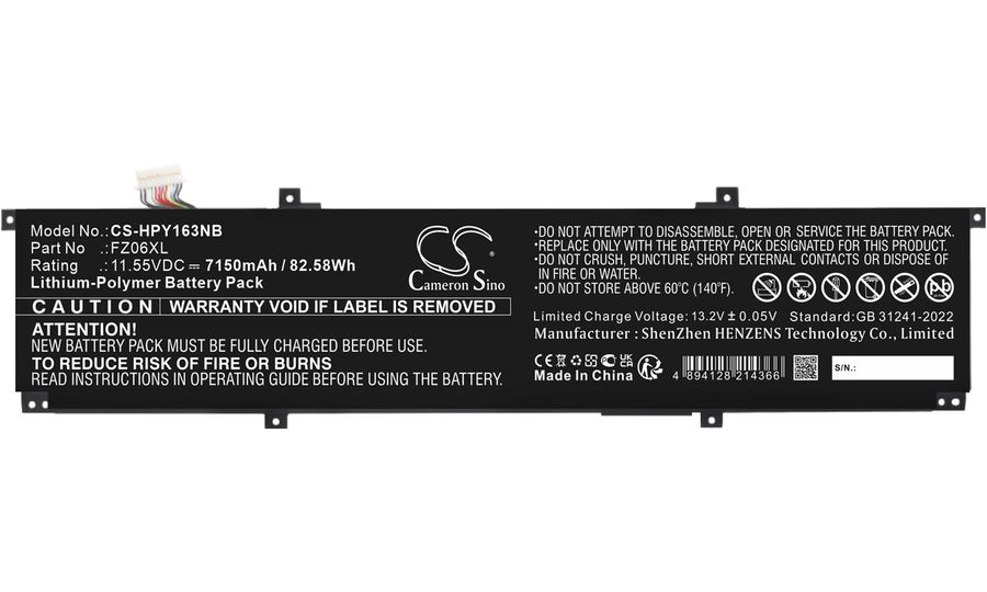 Batéria pre HP 16-F0035nr, Envy 16-H0000ci, Spectre X360 2-In-1 a ďalšie, 7150 mAh, Li-Ion