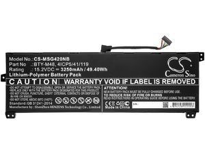 Batéria pre MSI PS42 / Mechrevo i5, 3250mAh, Li-Pol