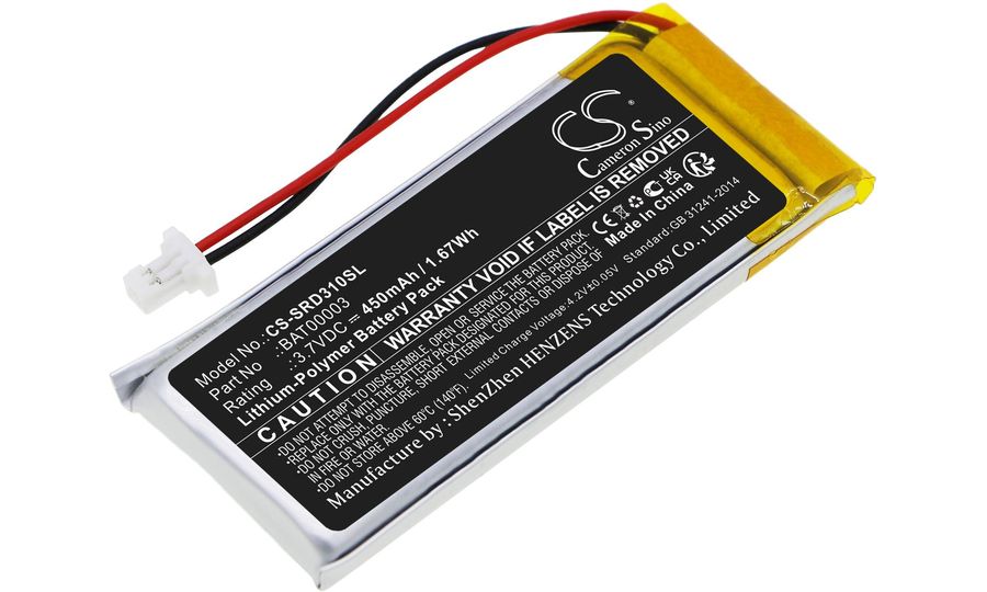Batéria pre Cardo Q1, Q3 a iné , 450 mAh, Li-Pol