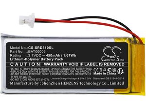 Batéria pre Cardo Q1, Q3 a iné , 450 mAh, Li-Pol