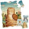Mideer kreatívne puzzle - Portrét mačky s husľami