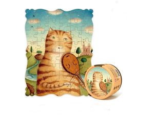 Mideer kreatívne puzzle - Portrét mačky s husľami