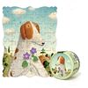 Mideer kreatívne puzzle - Portrét psa s fialkami