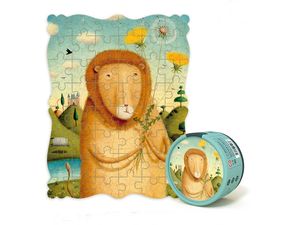 Mideer kreatívne puzzle - Portrét leva s púpavou