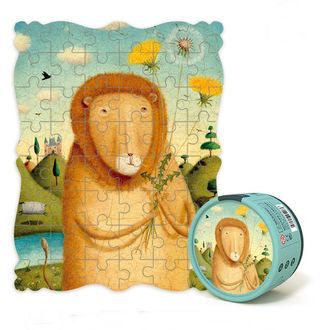 Mideer kreatívne puzzle - Portrét leva s púpavou